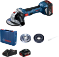 Bosch GWS 180-LI Professional Cordless Angle Grinder with Quick Charger and 2 x 4.0Ah Batteries