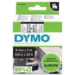 DYMO D1 Label Tape 9mm x 7m (Black/White)