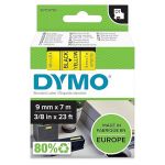 DYMO D1 Label Tape 9mm x 7m (Black/Yellow)